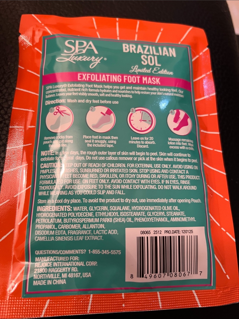 SPA LUXURY BRAZILIAN SOL DUO NWT BODY BUTTER & EXFOLIATING FOOT MASK - Picture 4 of 5